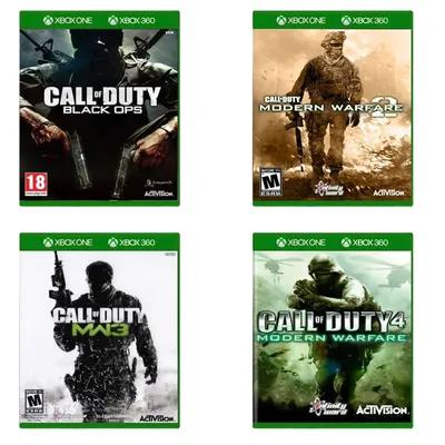 Pacote 4 Call of Dutys - Xbox 360 Mídia Digital