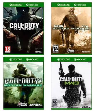 Pack 4x Call of Duty Xbox One Mídia Digital